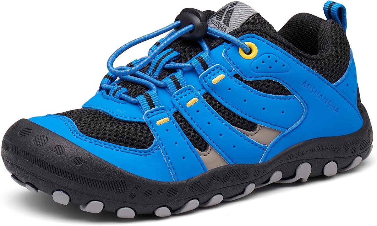 Mishansha Kids Hiking Shoes Girls Boys Toddler Outdoor Sneakers Anti-Collision Trail Running Shoe for Trekking Walking Climbing