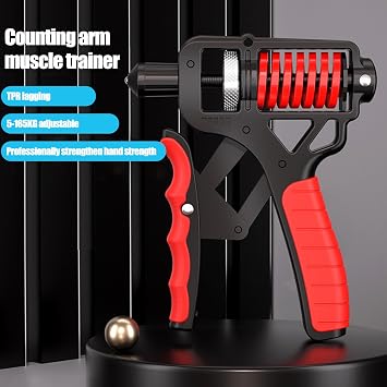 11-363LBSes Grip Strength Trainer Hand Grip with Counter,Adjustable Distance&Resistance Strengthener Forearm Exerciser and Hand Workout Tool,Strength Training, Non-Slip hand grippers, Wrist and