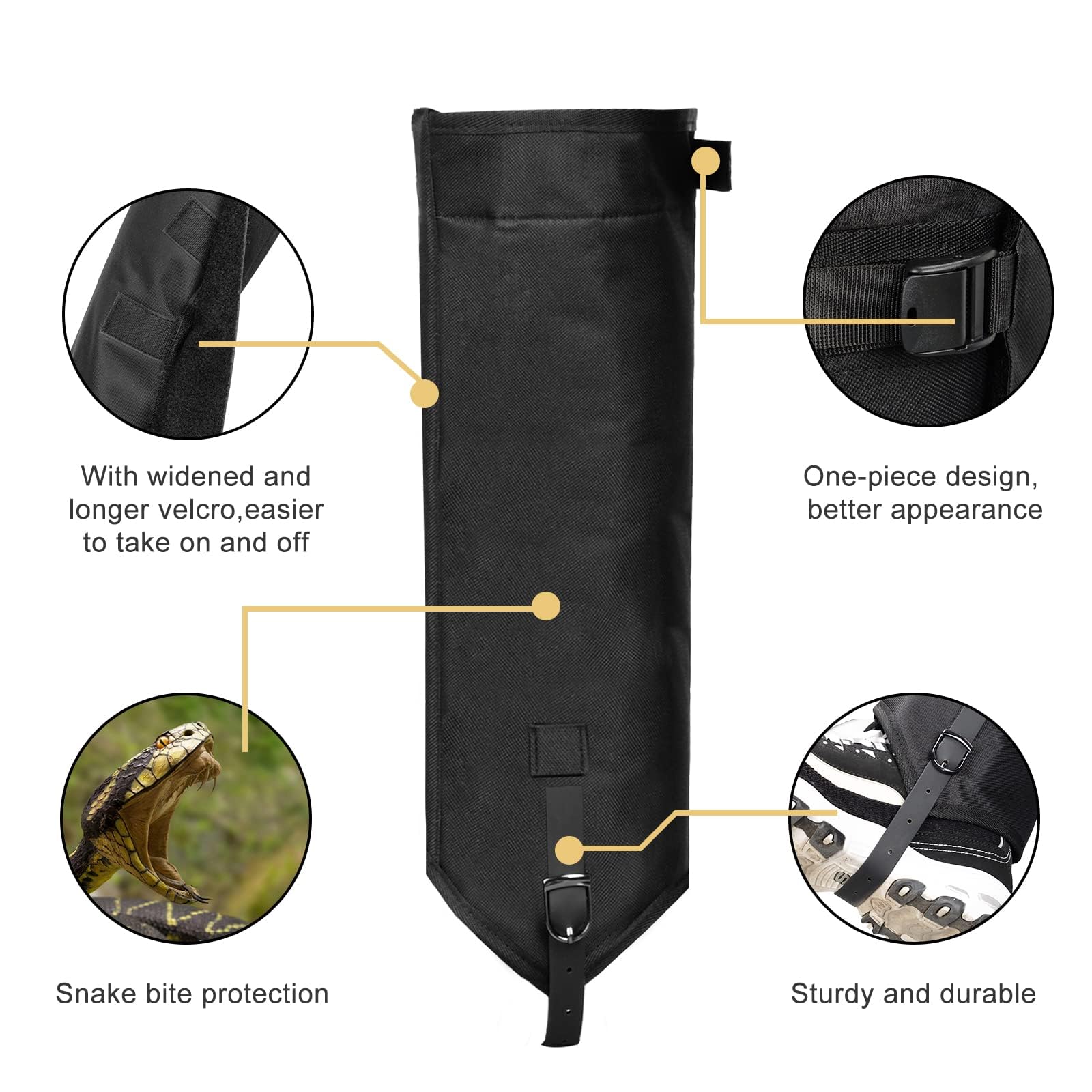 BOOSTEADY Polainas de pierna para senderismo impermeables nailon 1000D caza