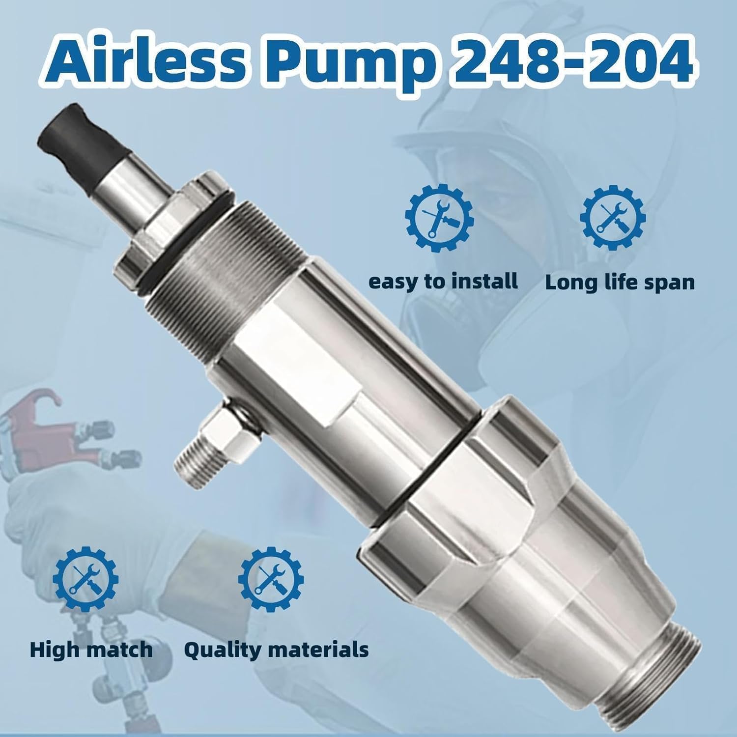 248204 Airless Pump Replacement for Graco Ultra Max II 695 795 Gmax II, LineLazer 3900 – Compatible Airless Paint Sprayer Pump