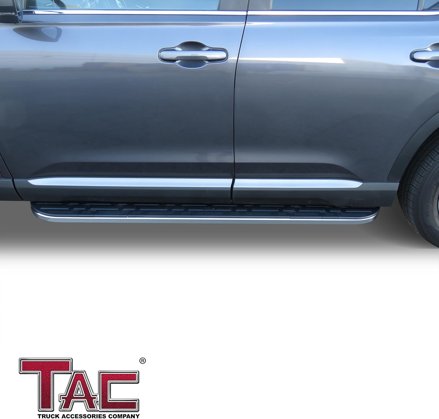 TAC Cobra Running Boards Compatible with 2023-2026 Honda Pilot SUV Side Steps Nerf Bars Step Rails Aluminum Black Off-Road City Exterior Accessories 2 Pieces one Pair