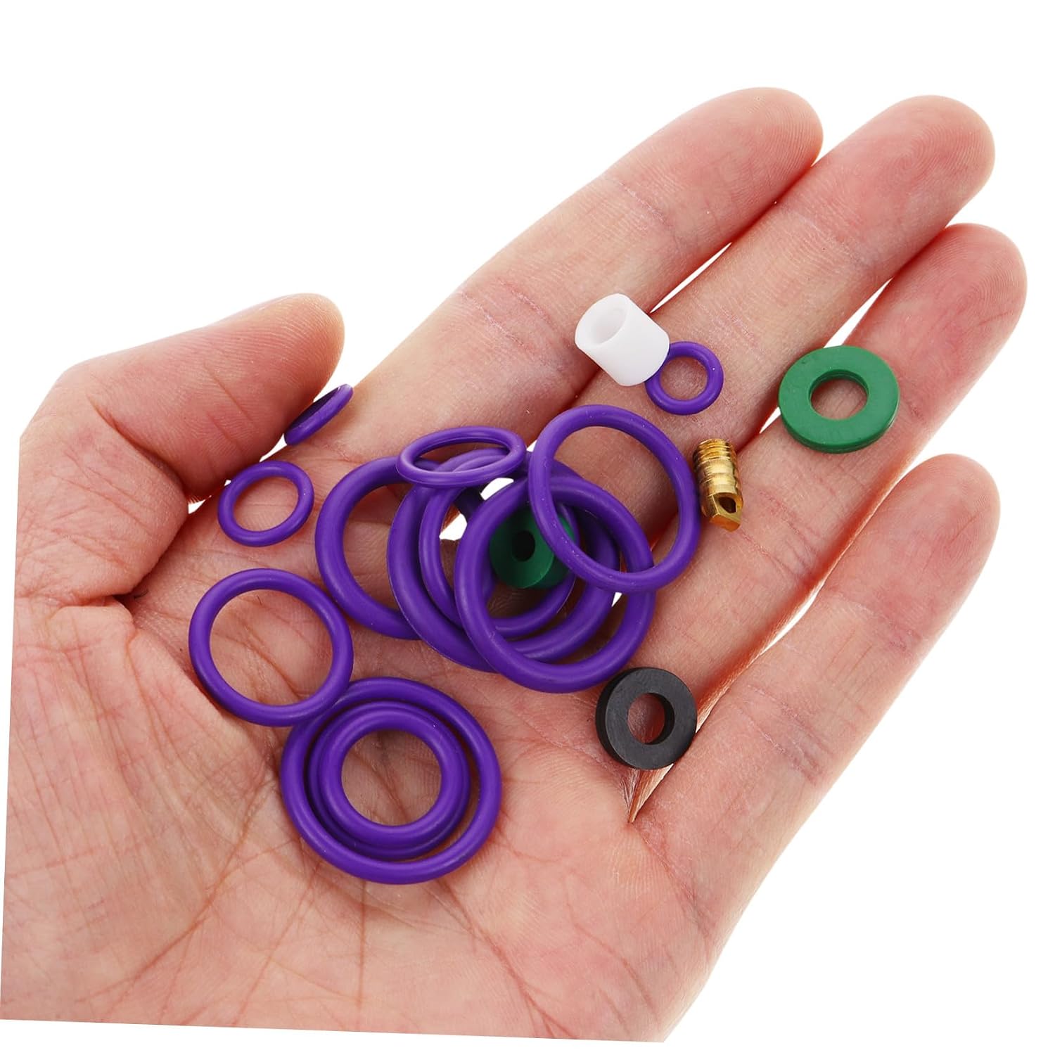 Compressor O Rings Kit Rubber Seal Gasket Assortment for Car Air Conditioning Repair with O-Ring Preventing Oil and Water Leakage