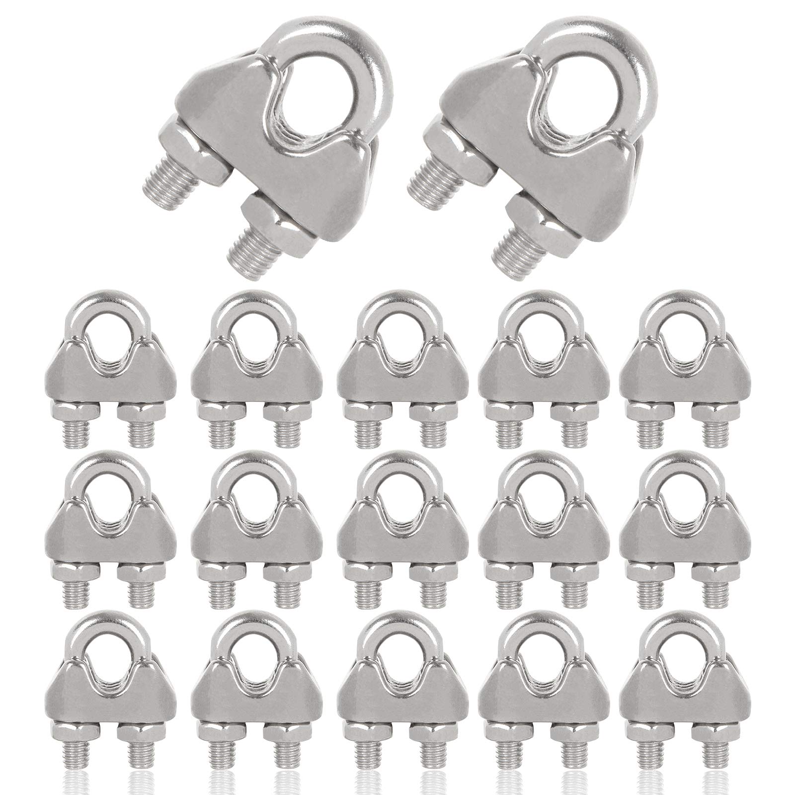Set Of 4 Aluminum Line Clamps - 3/16" (4.5mm) One Hole Strap For Brake Line, Wire, Or Hose