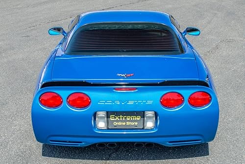 Miniatura 3 de Repuesto para todos los modelos Chevrolet Corvette C5 1997-2004 | ZR1 Alerón de ala de tapa trasera de estilo extendido (plástico ABS, pintado negro