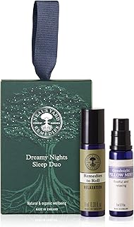 Neal’s Yard Remedies Dreamy Night’s Sleep Duo Gift Set | Relaxing Dreamy Night’s Sleep Duo With Lavender Essential Oil | Vegan Pillow Mist And Remedies To Roll Duo Made With Organic Ingredients
