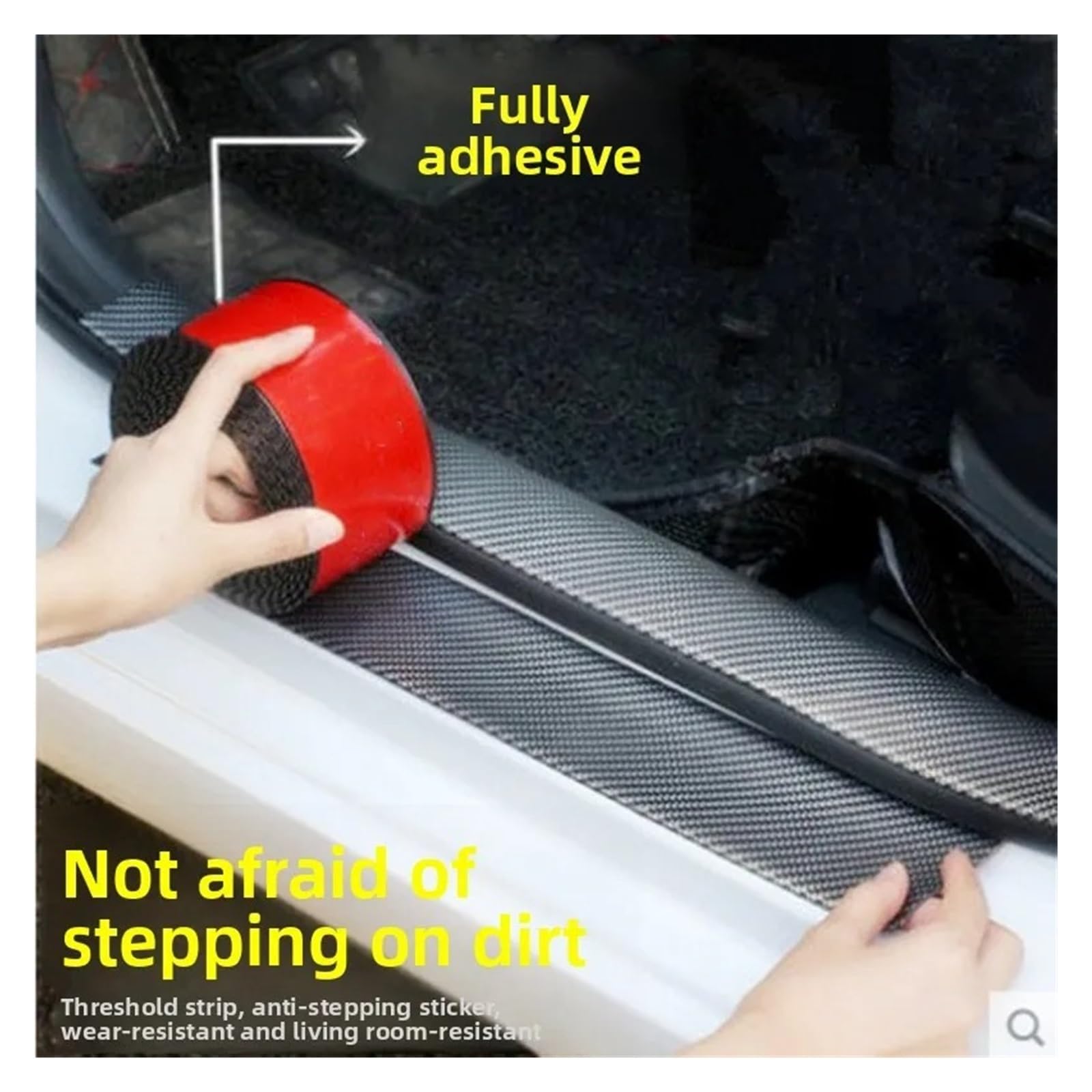 Strisce Antigraffio Portiere Protezione Universale Per Gonna Laterale Antigraffio Davanzale Della Porta Per Berlina/SUV Rivestimento Inferiore Impermeabile In Pvc(10CM x 1M)