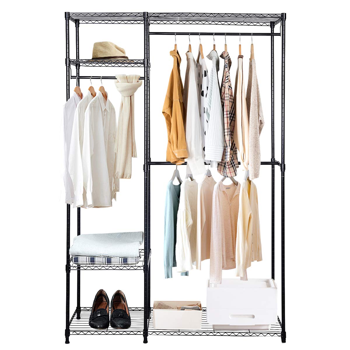 Buy Tangkula Garment Rack Clothing Rack, Heavy Duty Free Standing