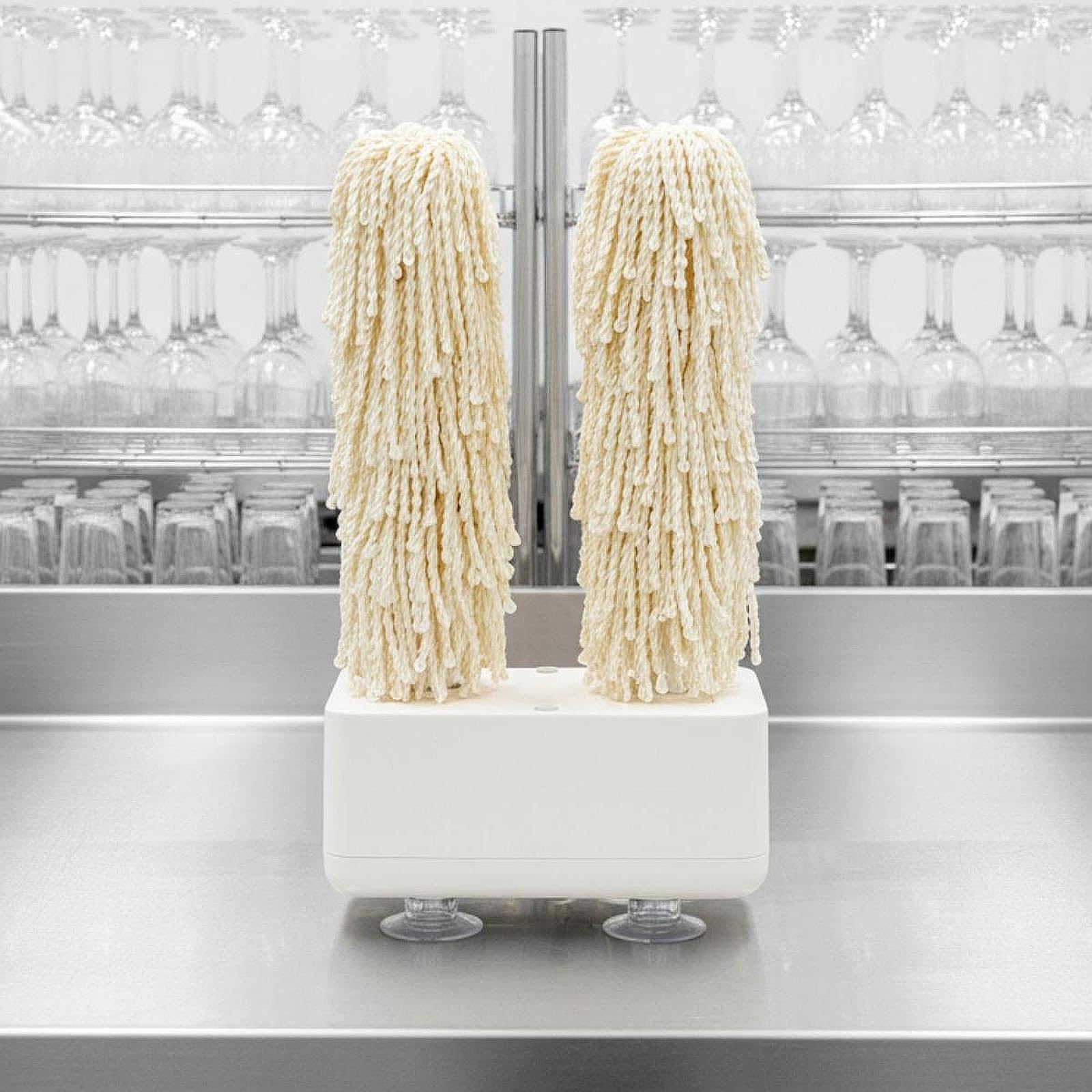 Colcolo Pulitore E Lucidatore per Vetri per Uso Domestico, Lavavetri, Versatile, Leggero, Compatto, Portatile, con Robusta Spina Europea, Bianco
