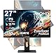 XUNDEFINED 27 インチ 180Hz/144Hz ゲーミングモニター 1440pスピーカー付き WQHD IPS モニター 1ms アダプティブ同期 114% sRGB 高さ/回転/傾斜調整可能 2 x HDMI/2 x DP 1.4