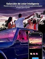 Vista 6 de Govee - Luces para interior de auto, tira de luz Led para auto, diseño de dos líneas, impermeables, 4 unidades de 48 ledes, controlador