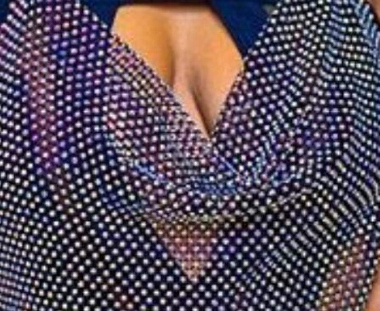 Crystal Castle Rhinestones for Fabric SS8.5-SS9 with Mesh Crystal Mesh Textile Tassel Trim Non- Rhinestones Sheet,Crystal with Black,320x140Pc Full Sheet