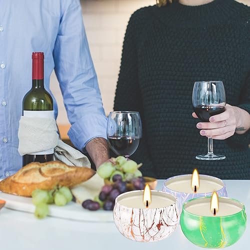 Miniatura 4 de Juego de 16 velas perfumadas de regalo para mamá, mujer, aromaterapia de 2.5 onzas para el baño en casa, yoga, velas de cera de soja natural,