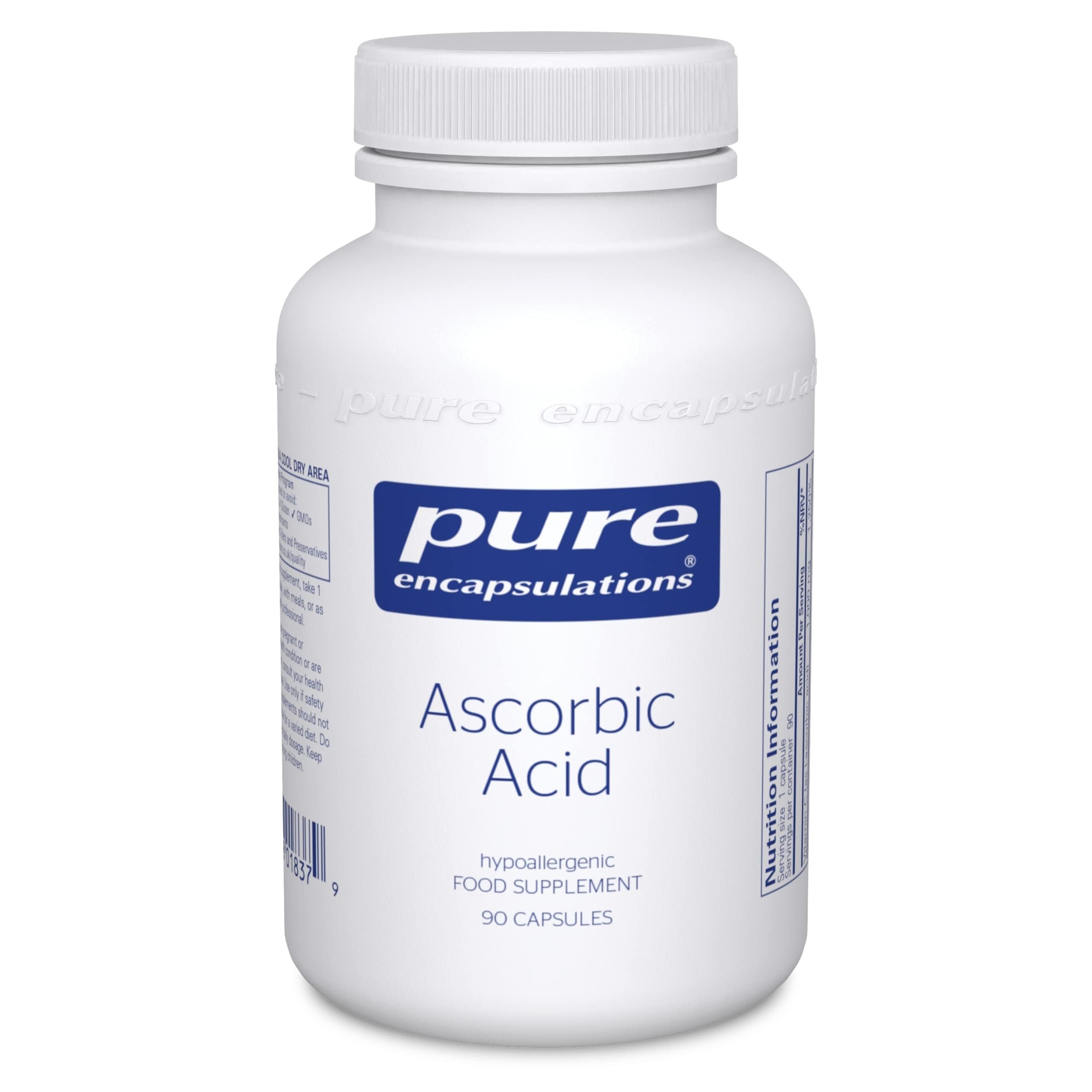 Pure Encapsulations Ascorbic Acid 1000mg, 90 Capsules