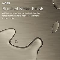 Vista 5 de Moen Gibson Níquel cepillado de rendimiento ecológico moderno para ducha con grifo de baño y mango con palanca, válvula Posi-Temp requerida