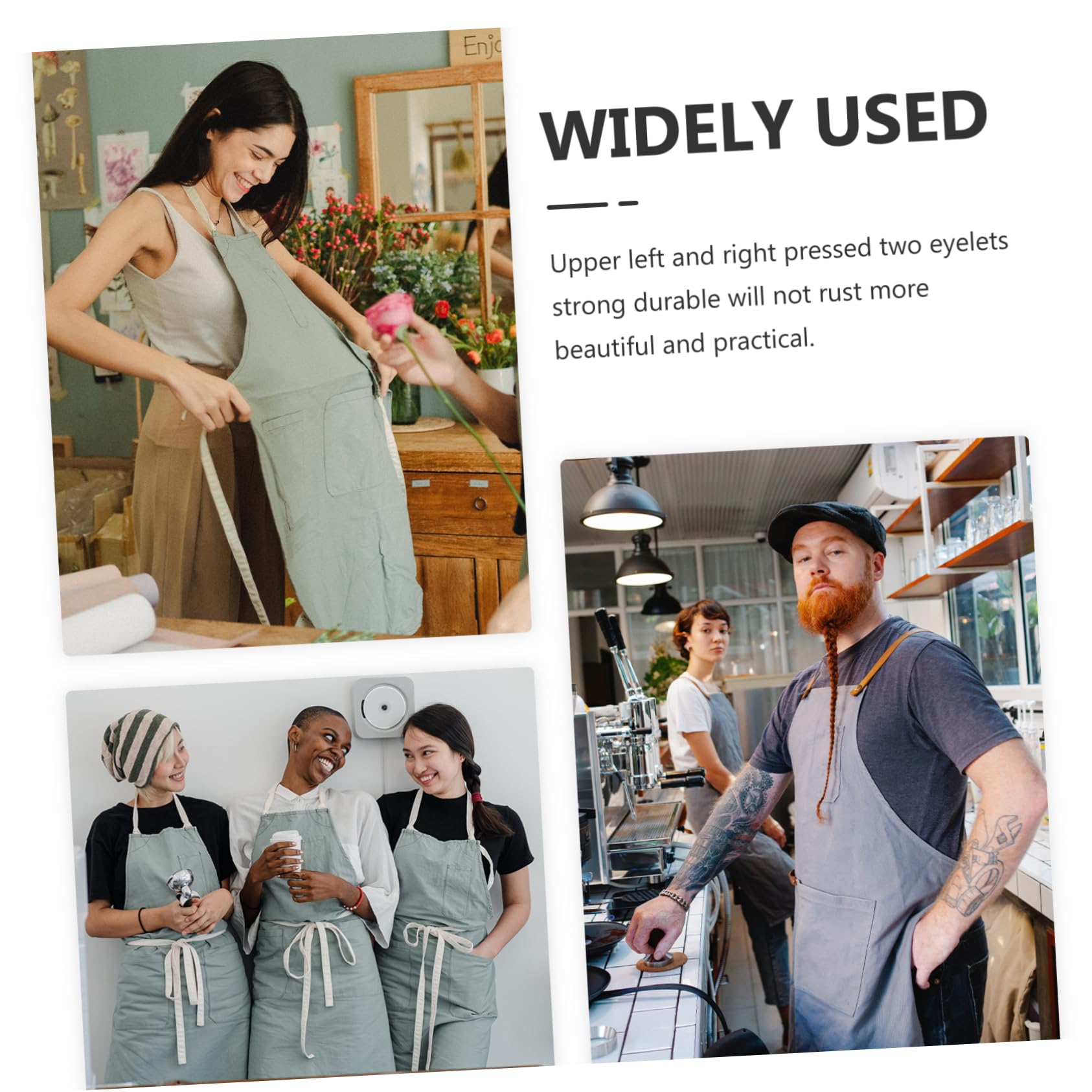 PRETYZOOM Kitchen Apron Waitress Apron Art Craft Apron Hair Aprons for Stylist Dishwashing Apron Baker Apron Bbq Apron Cooking Apron Grooming Apron Holiday Apron Art Apron White Tpu