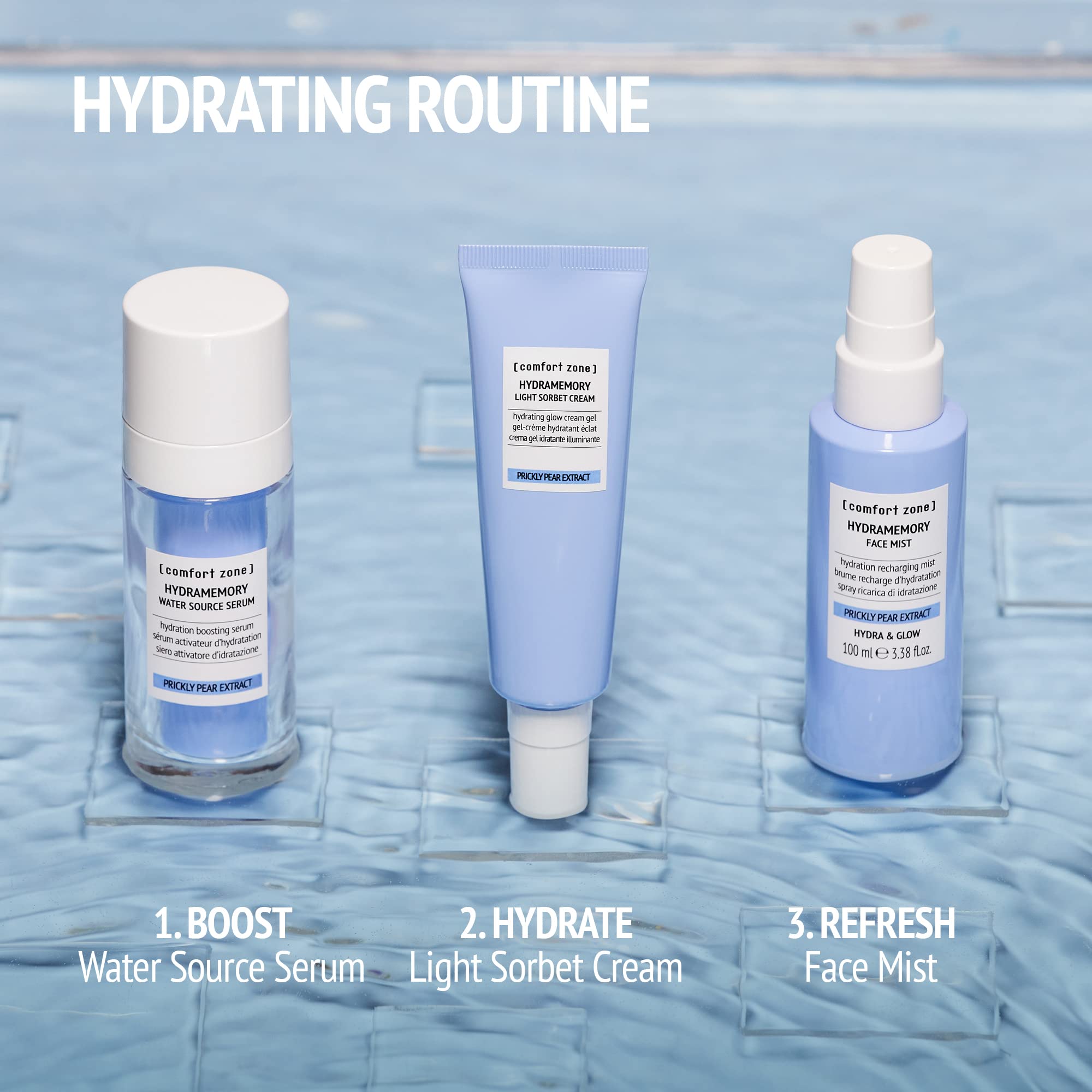 Hydramemory Face Mist | Hydration Recharging Mist | Refreshing Spray Suitable For All Skin Types | 3.38 Fl. Oz.