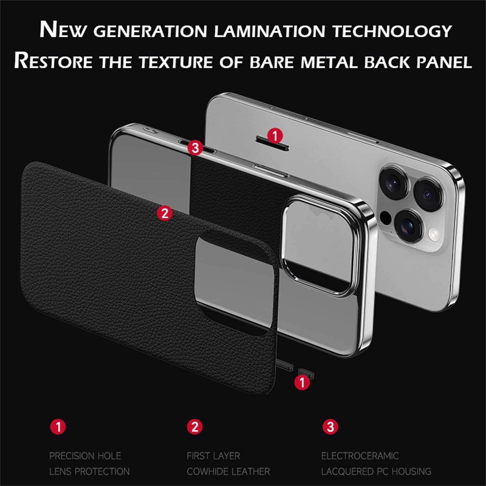 Amazon.com: Genuine Leather Case for iPhone 16 Pro Max/16 Pro/16