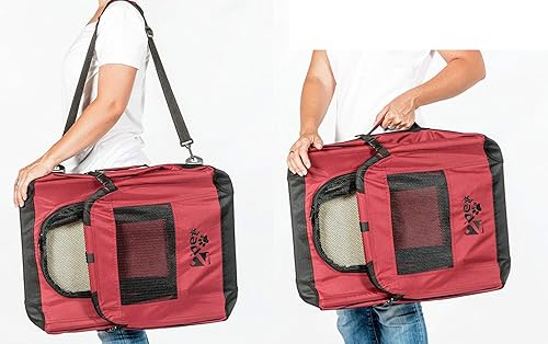 Miniatura 8 de 2PET - Caja plegable para perros - Suave, fácil de plegar y de llevar - Caja de viaje para perros de interior y exterior - Cómoda caja de viaje para