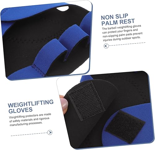 Miniatura 4 de Kisangel 1 par de guantes protectores para gimnasio, cinta de muñeca atlética, protectores de palma antideslizantes, almohadillas de palma para