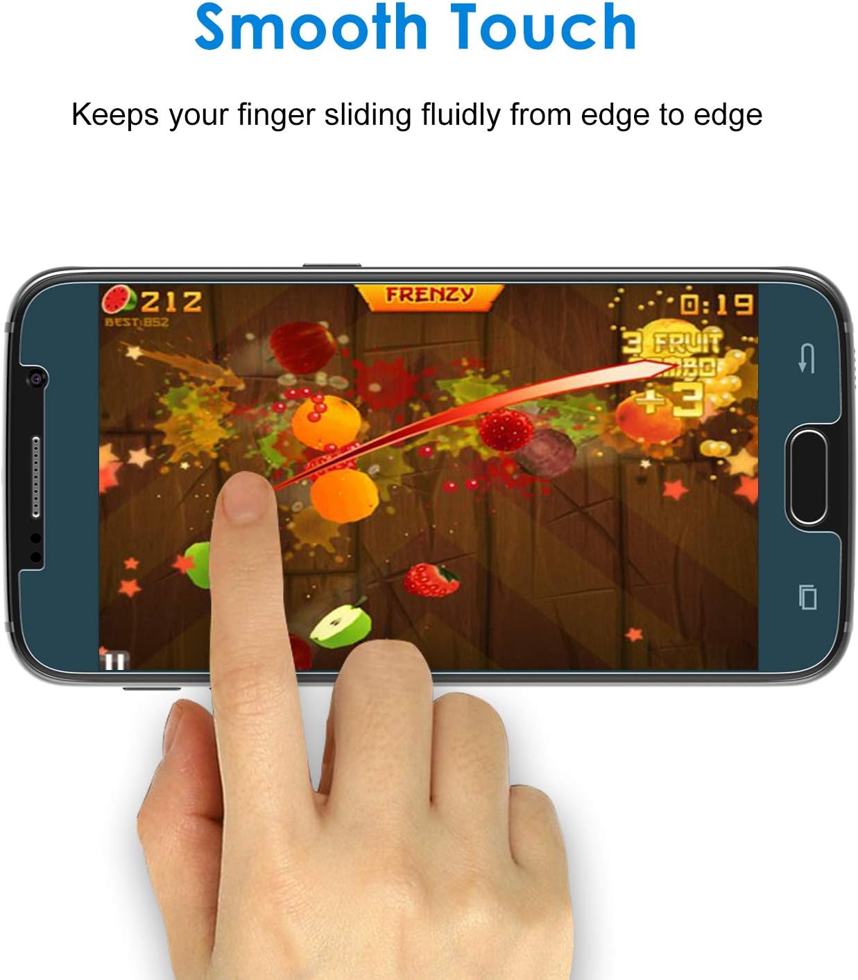 JETech Screen Protector for Samsung Galaxy S6, PET Film, 3-Pack