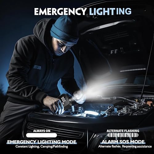 Miniatura 6 de Compresor de aire para inflador de neumáticos, bomba recargable portátil de 150 PSI para neumáticos de automóvil, bomba de neumáticos inalámbrica