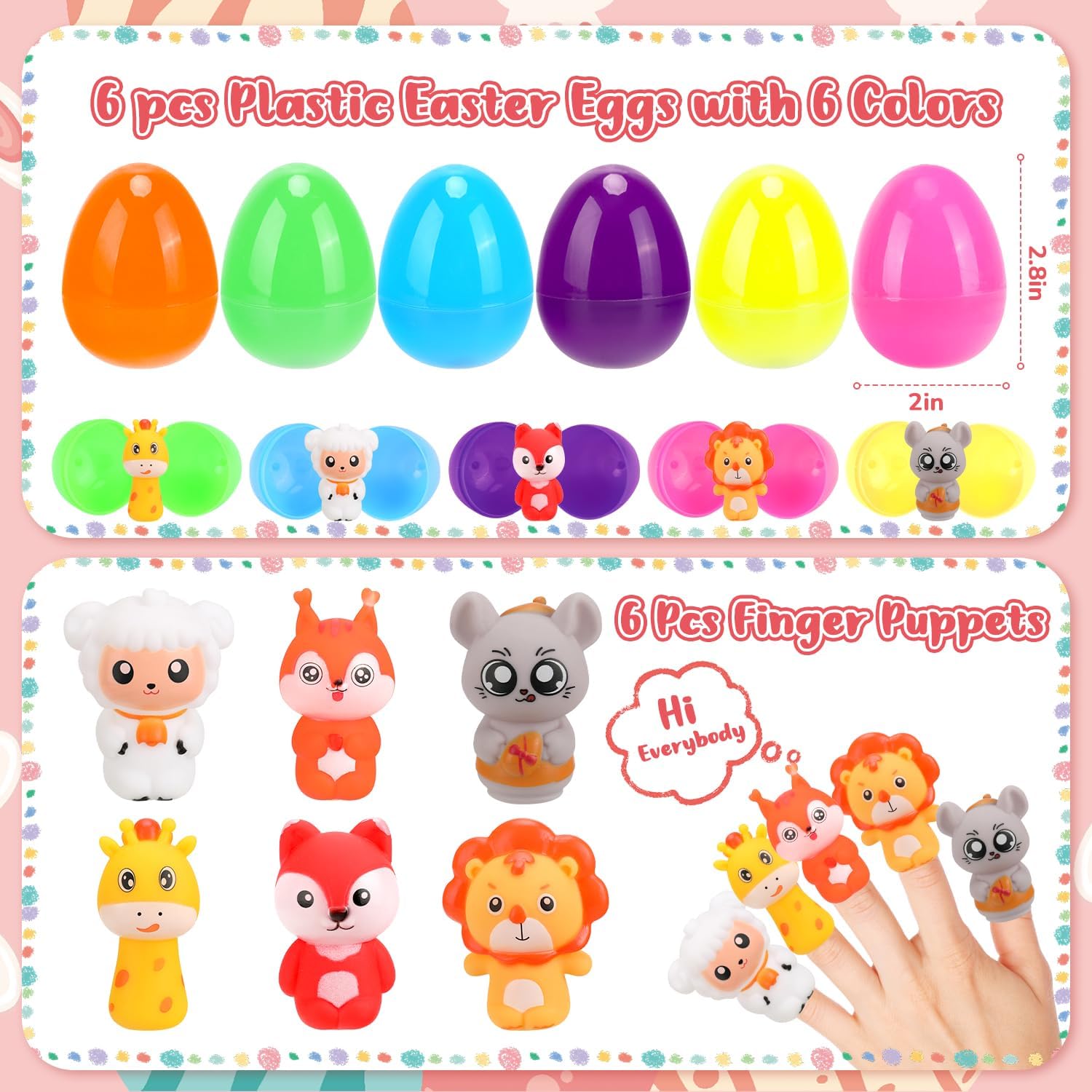 48 Pcs Easter Egg Filled with Assorted Toys for Easter Egg Hunt, Kids Basket Stuffers, Party Favor Decor Supply, Easter Classroom Prize Supplies, Plastic Easter Eggs Filled with Easter Eggs Fillers