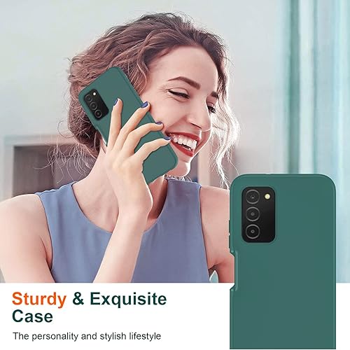 Miniatura 7 de LeYi Funda para teléfono Galaxy A03S, Samsung Galaxy A03S con 2 protectores de pantalla de vidrio templado, funda de silicona líquida suave a prueba
