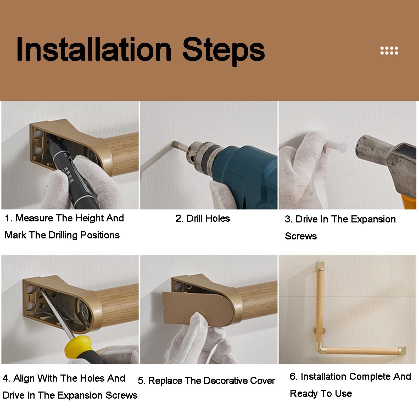 Barra de agarre para baño, barra de seguridad en forma de L para ducha e inodoro para apoyo de ancianos, ideal para bañeras, duchas, escaleras y cocinas (construcción resistente)
