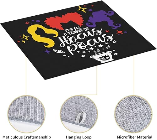 Miniatura 4 de Tapete de secado de platos Sanderson Sisters Halloween Hocus Pocus para encimera de cocina, absorbente, 16 x 18 pulgadas, placa de microfibra para