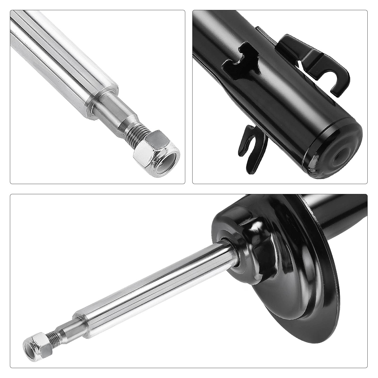Frankberg 2x Stossdämpfer Stoßdämpfer Vorne Links Rechts 412mm Gasdruck Kompatibel mit M.i.n.i Cabriolet R52 M.i.n.i R50 R53 Replace# 334622,334621