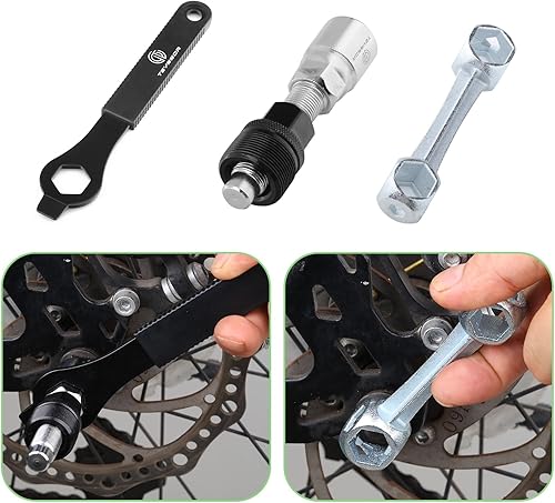 Miniatura 6 de Teyssor Bolsa de reparación de bicicletas con bomba de neumáticos, kit de herramientas de reparación de neumáticos de bicicleta, bolsa de