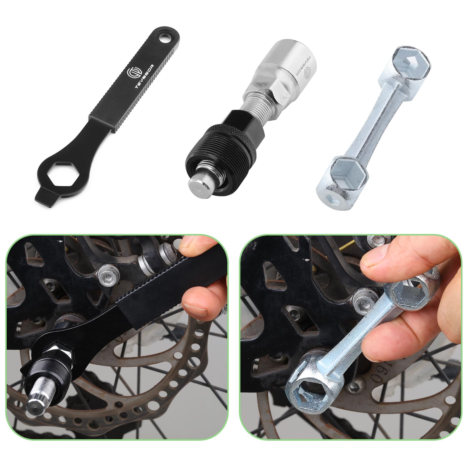 Teyssor Fahrrad Reparaturset 16-in-1 Mit Mini-Pumpe & Reifenhebern