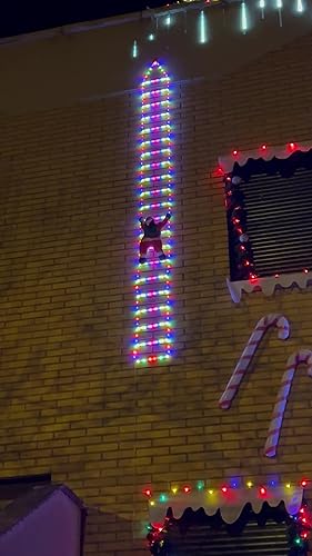 Geemoo Led-kerstman, ladderlichtketting, 3 meter, led