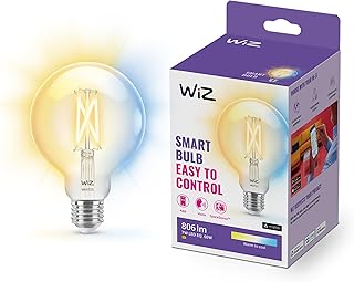 WiZ 60W E27 Globeform Filament Clear (TW) Einzelpack