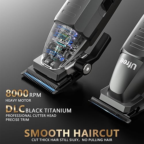 Miniatura 2 de Ufree Professional Hair Clippers for Men with Bag, Mens Clippers and Trimmers Set, Barber Clippers Set, Electric Beard Trimmer, Gifts for Men, Gray