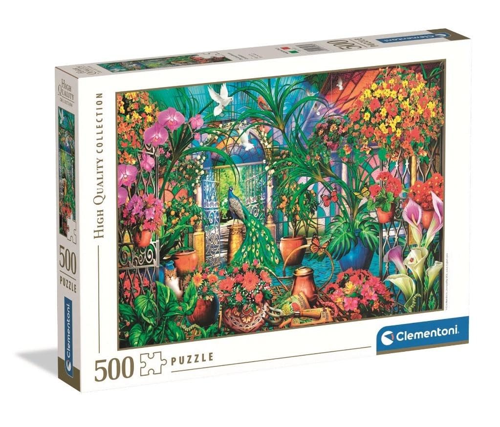 Clementoni Jigsaw Puzzle 500 pieces, Collection, The Greenhouse Caretakers, Puzzle for Adults 14-99 Years, Made in Italy, 35573