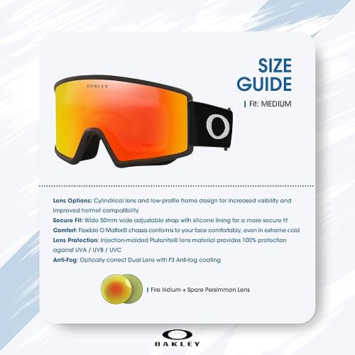 Miniatura 16 de OAKLEY Target Line MEDIUM/LARGE Ski Goggles For Men For Women OO7120, OO7121 +BUNDLE with ACCESSORY EYEWEAR KIT