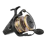 Penn Battle IV Size 10000 Spinning Fishing Reel, Full Metal Body and Sideplate, CNC Gear Technology, Hydro Armor Seals Critical Area from Water Intrusion, HT-100 Drag System