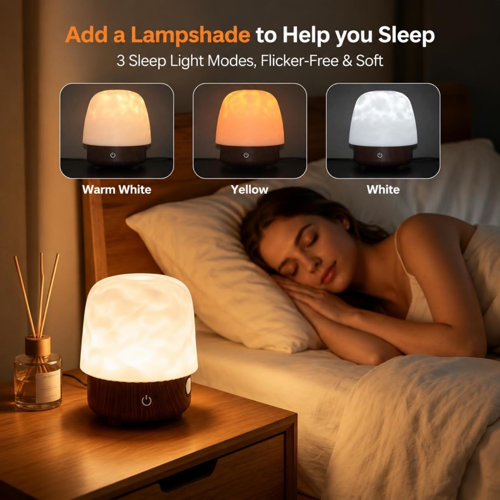 Ocean Wave Lamp, Ambient Lampada Da Tavolo con Telecomando, 16 Colori, per Camera Da Letto, Soggiorno, Festa