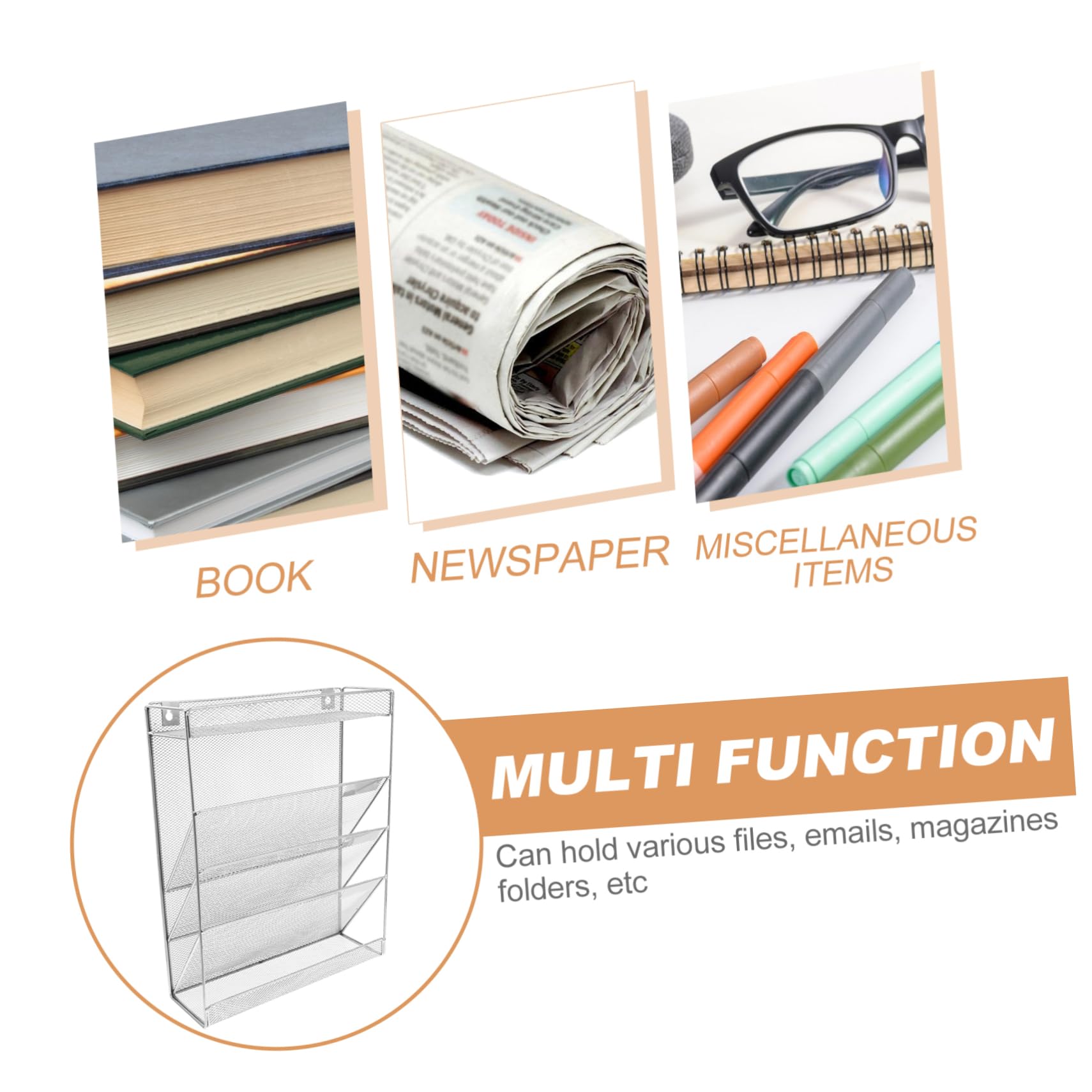 Wand-dokumentenhalter Hängeregistratur-organizer Für Büro Mit Mehrschichtigem Design Spart Schreibtischplatz Aus Langlebigen Materialien Für Akten Zeitungen Und Zeitschriften