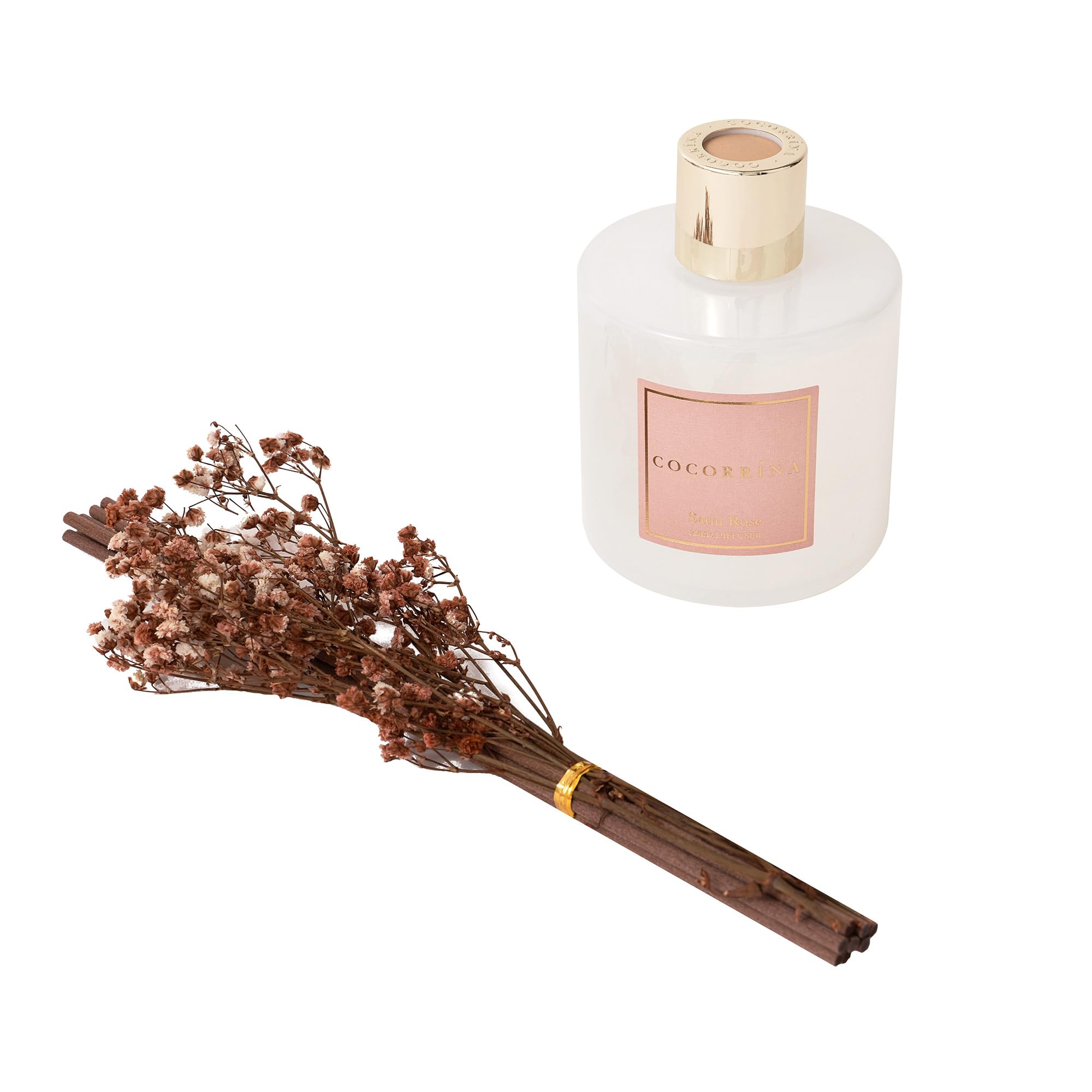 COCORRÍNA Kamergeur, 200 ml, met 8 geurstokjes, eucalyptus & mos, natuurlijke etherische oliën voor een langdurige, verfrissende geur, huisgeur voor woonkamer, slaapkamer, badkamerdecoratie