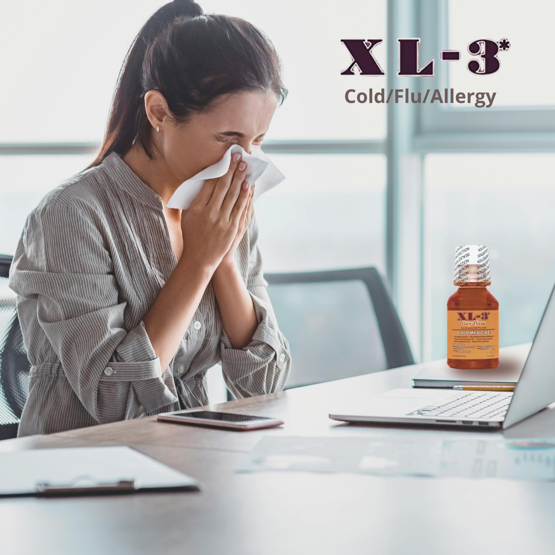 Amazon.com: XL-3 Day Time, Non-Drowsy, Temporary Relieves Cold and