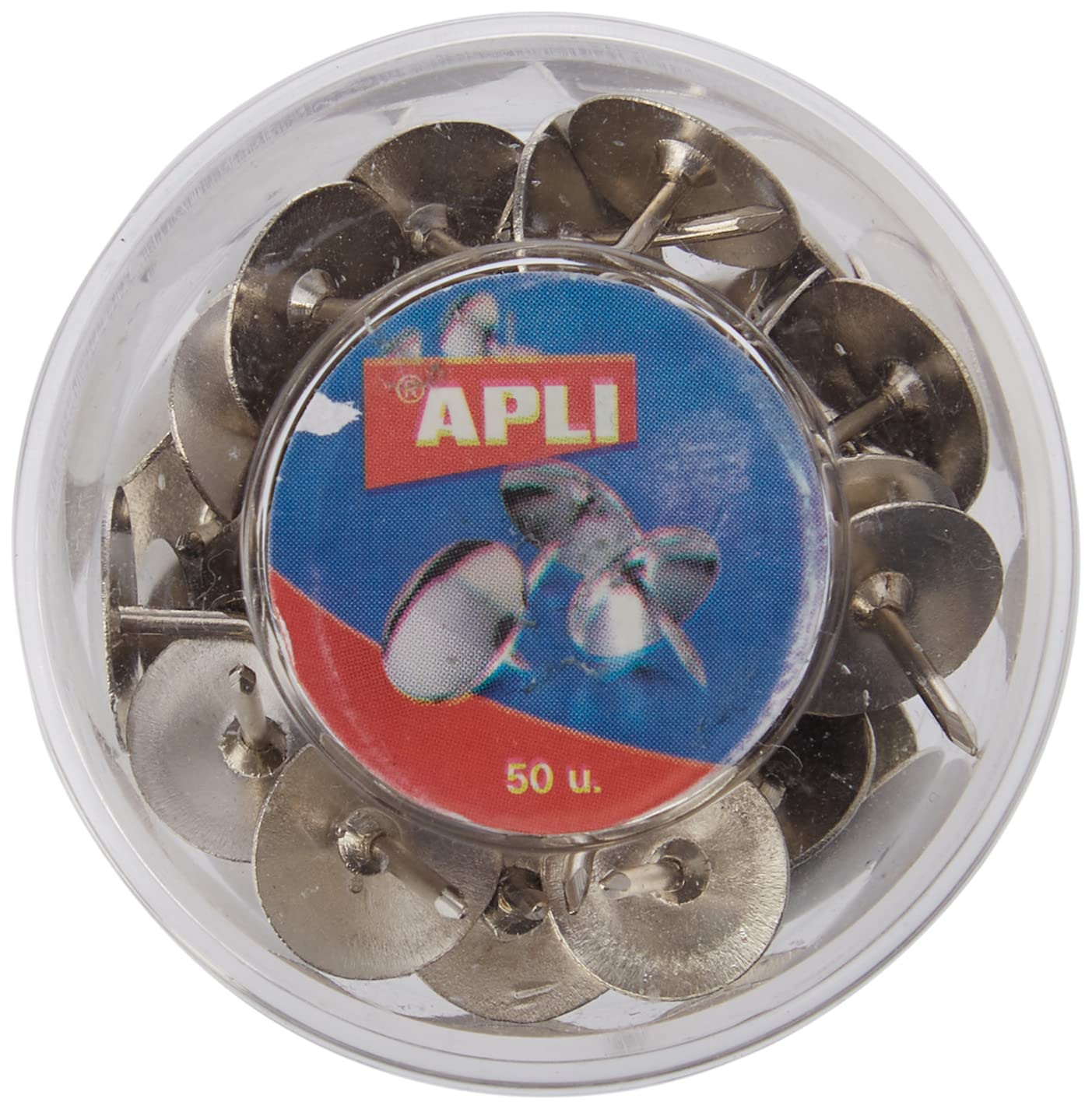 Apli Brand White Thumbtacks Box of 50