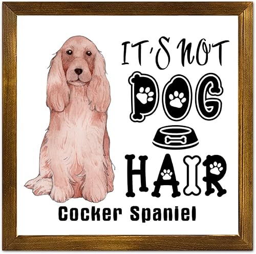 Vista 164 de Letrero de madera con texto en inglés «It's Not Dog Hair» («It's Not Dog Hair» American Bully Dog Dog), regalo decorativo para la pared del hogar
