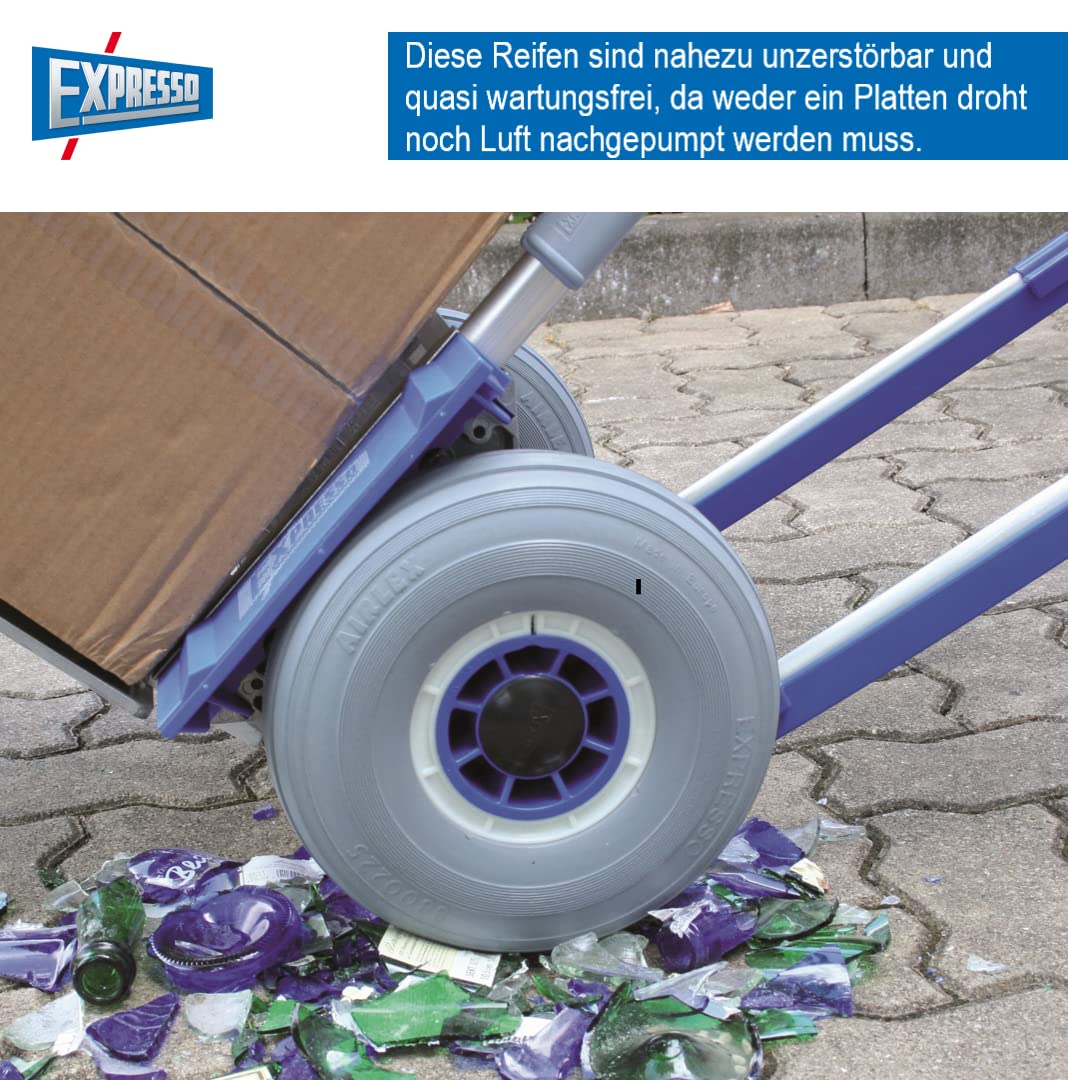 Pannensicheres Sackkarrenrad AE8800025 von EXPRESSO/Vollgummireifen 26 cm ist spurlos und wartungsfrei
