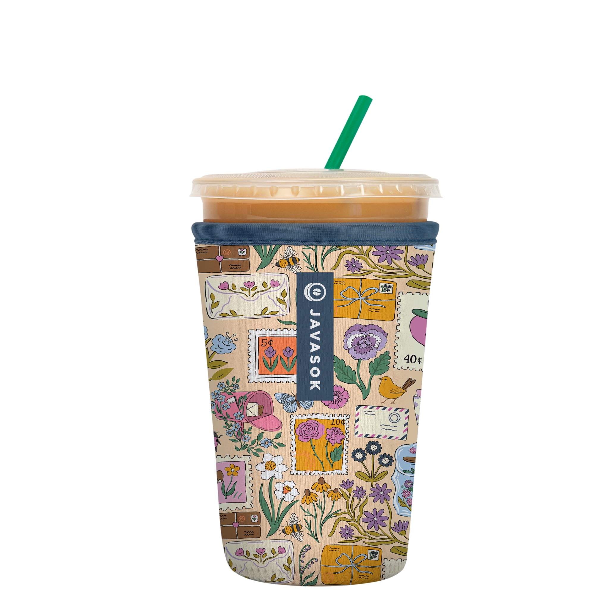 Sok It JavaSok Iced Coffee &amp; Cold Soda Insulated Neoprene Cup Sleeve (Yours Truly, Medium: 22-28oz)