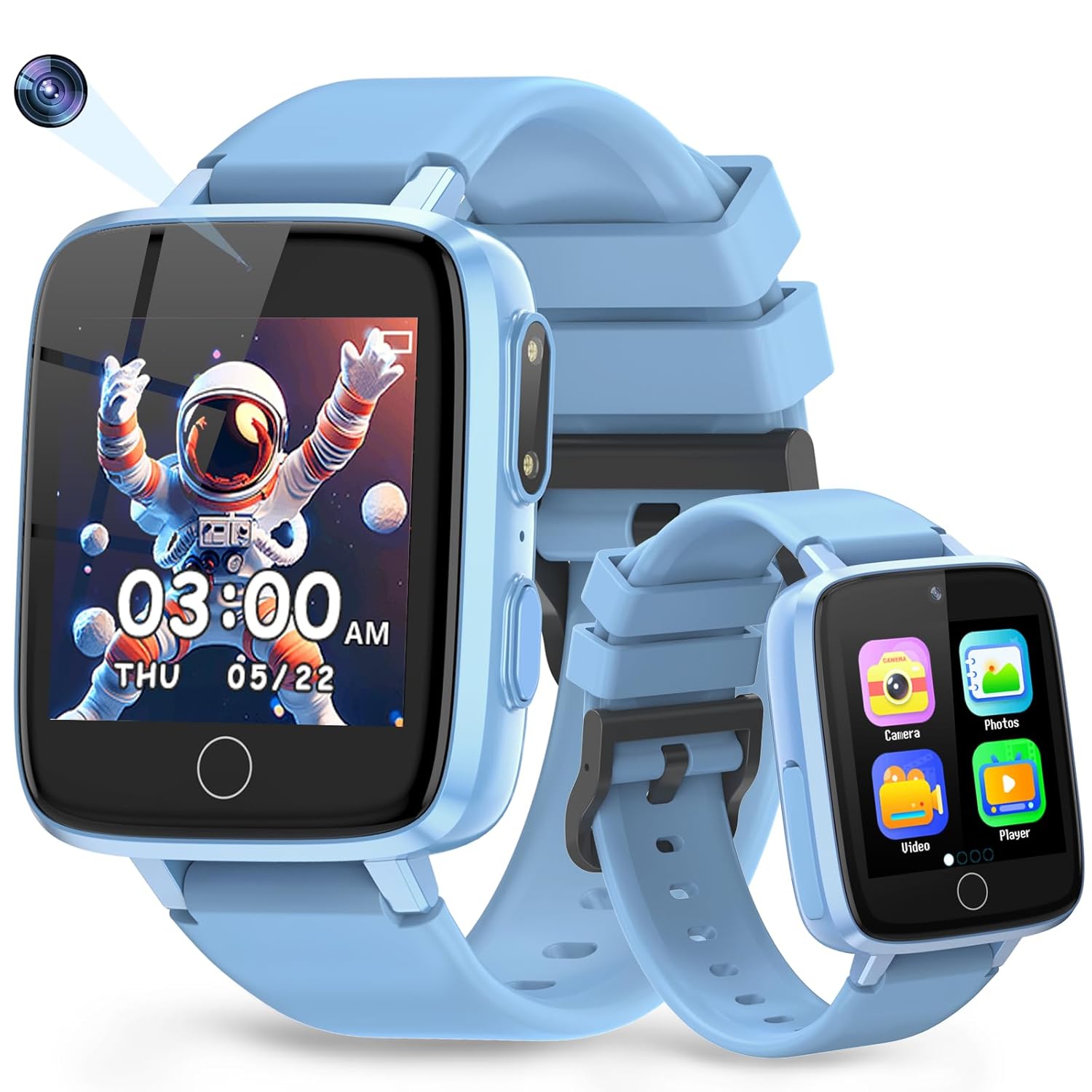 Smart Watch for Kids 1 54 HD Touchscreen Watches with 26 Games Camera Video Recorder Music Pedometer Alarm