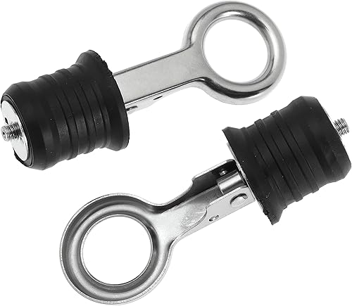 Miniatura 17 de Tapón de goma con mango a presión, tapón de drenaje de barco, con mango de latón/acero inoxidable, accesorios para barcos