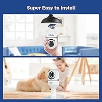 Vista 7 de Hiseeu Light Bulb Security Camera Wireless WiFi 5G&2.4GHz,10X Zoom Dual Lens PTZ Light Socket Security Camera for Home, 2-Way-Audio, Auto Tracking &