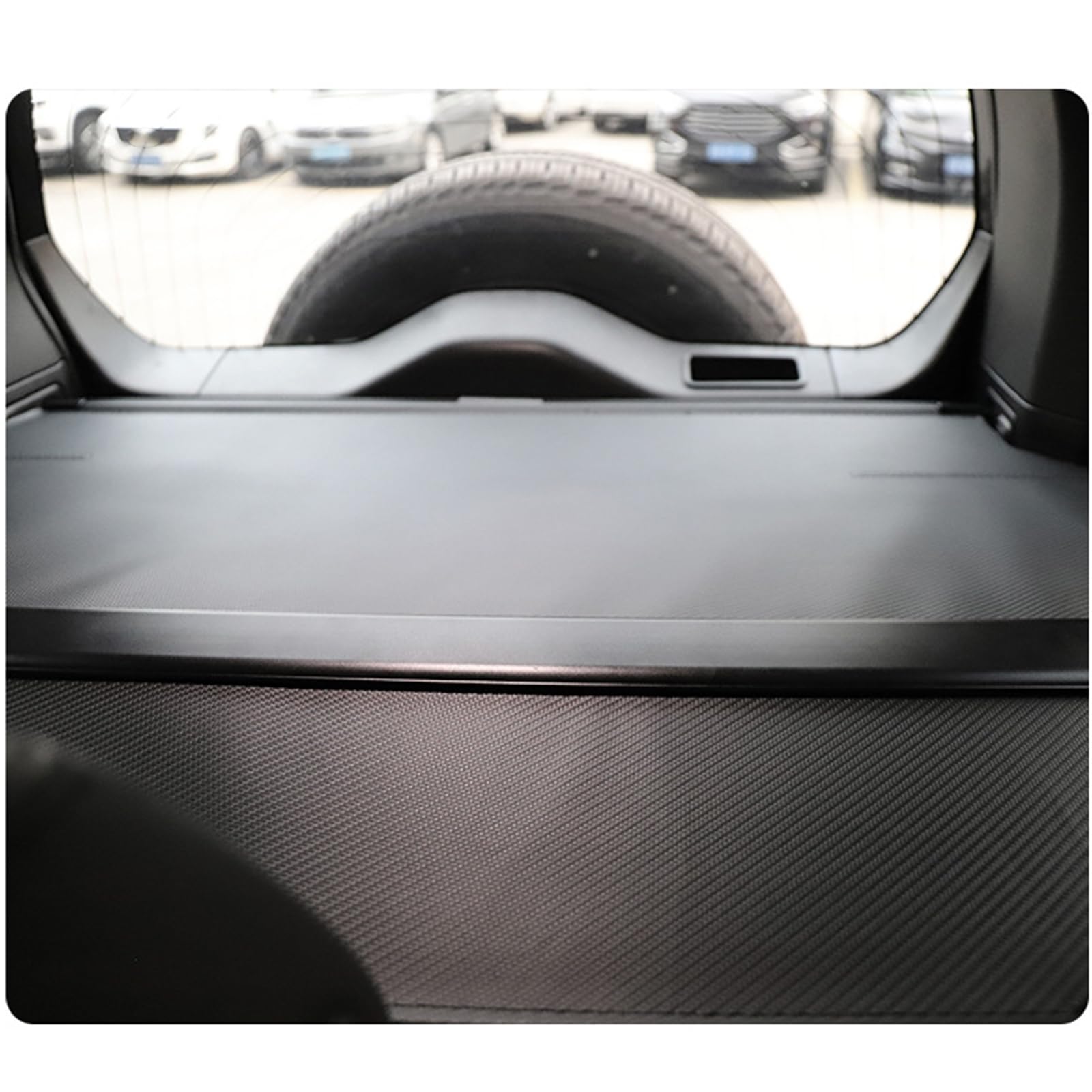 Compatibile con Land Rover Defender 110 2020-2025 - Copertura retrattile per bagagliaio auto, copertura posteriore per bagagli, protezione di sicurezza, ombra, organizer per bagagliaio, coperture per